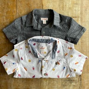 Cat & Jack Gray and White Kids Shirts